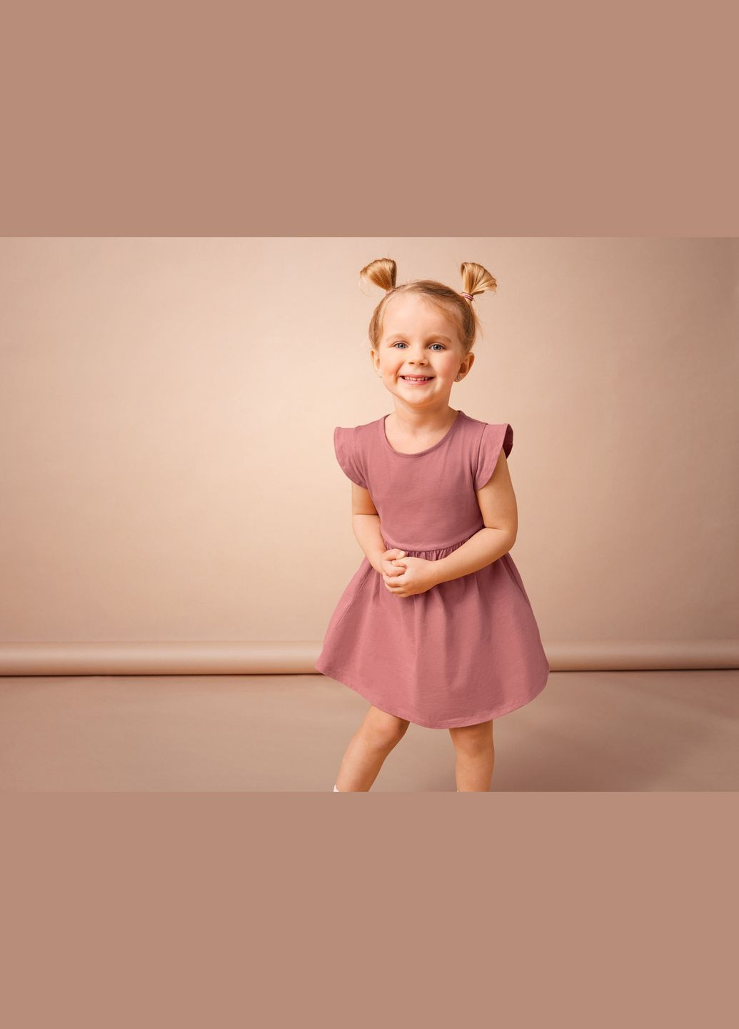 Розовое платье с воланами для девочки lidl 475308 Lupilu (328388332)