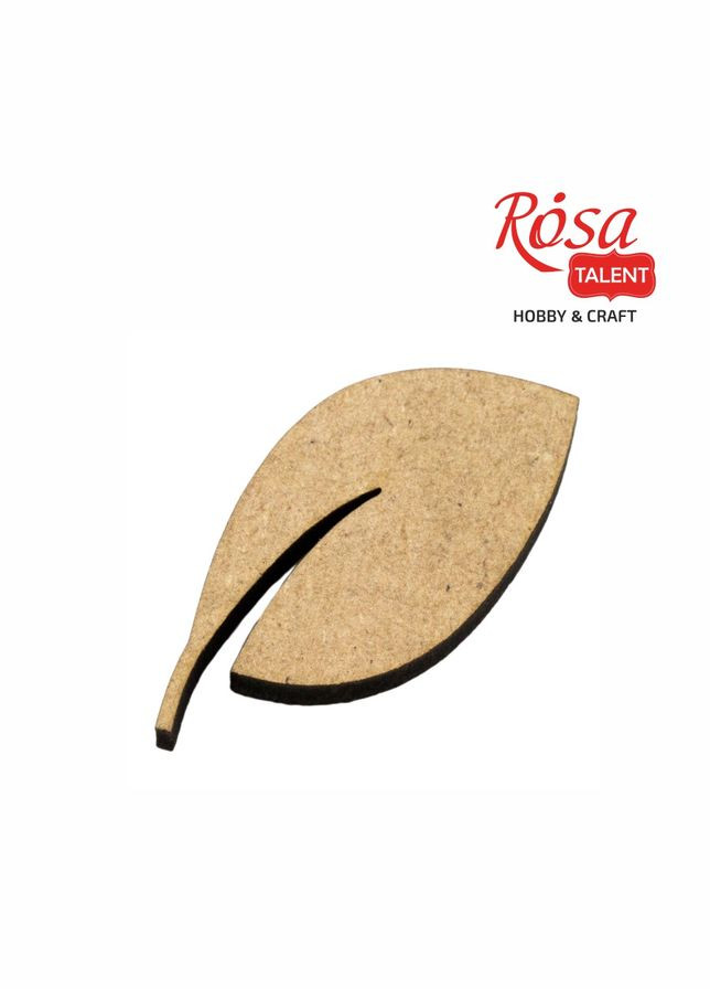 Міні-заготовка „Листочок“, МДФ, 3х4см, 10шт, TALENT Rosa (340461404)