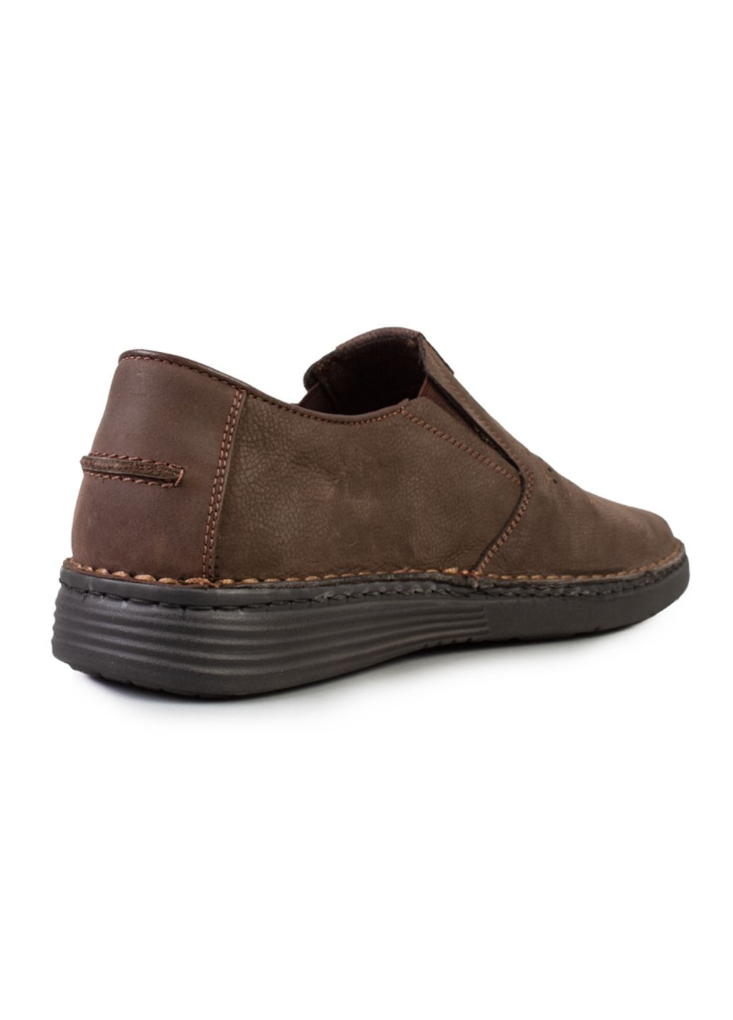 Коричневые повседневные туфли мужские бренда 9200535_(2) ModaMilano без шнурков