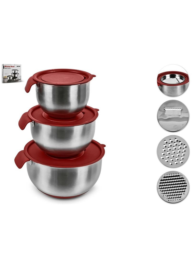 Набір мисок з тертками R93646 6 предметів No Brand (349220730)