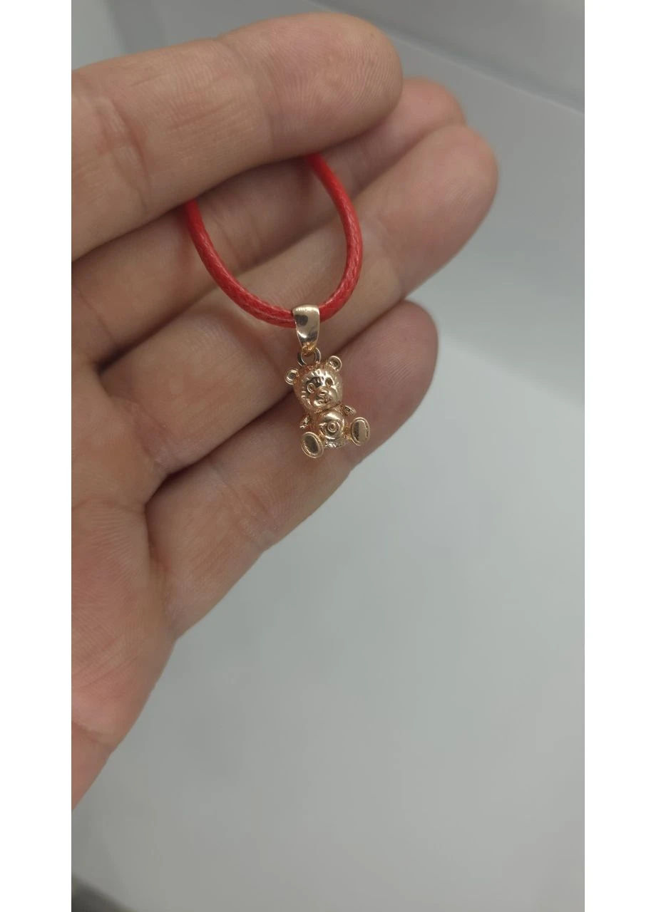 Серебряный кулон мишка 925 пробы Позолота No Brand (394663027)