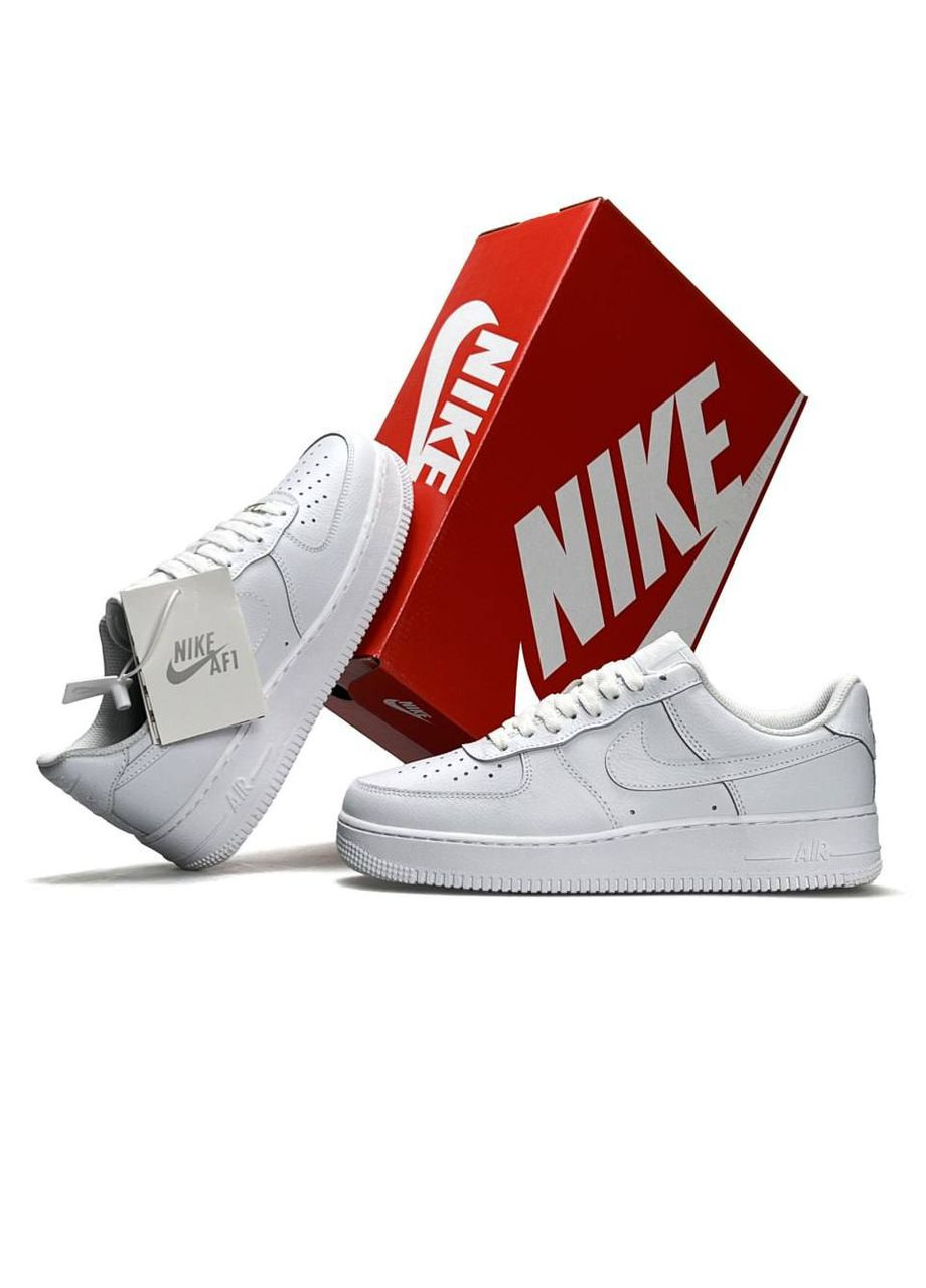 Білі Осінні кросівки nike No Brand Air Force 1 M White