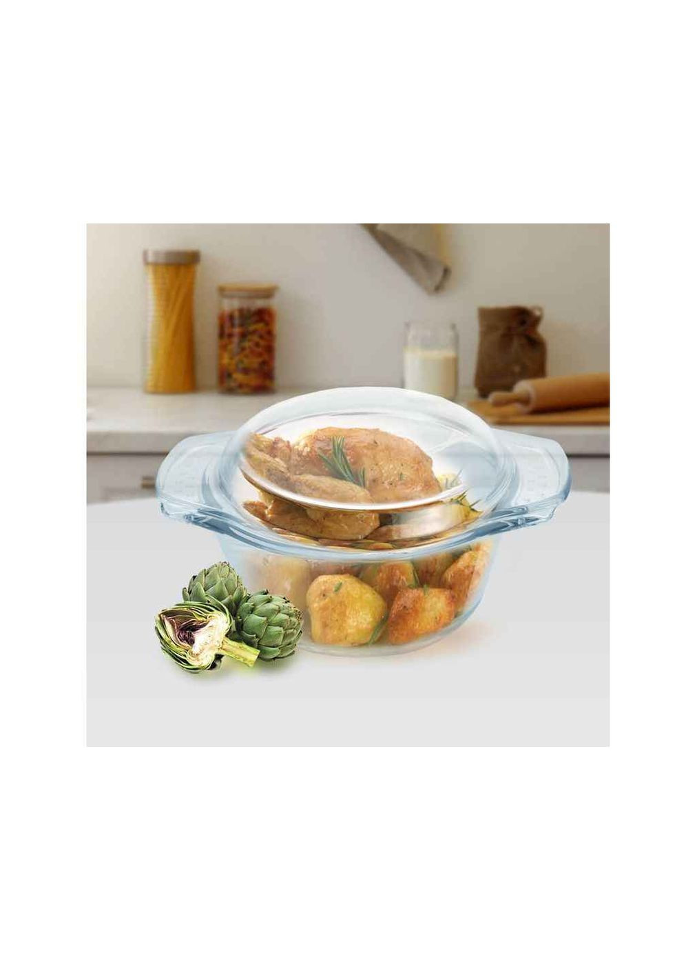 Кастрюля термостійка 1л MR-5010 кругла з кр. Maestro (357221880)