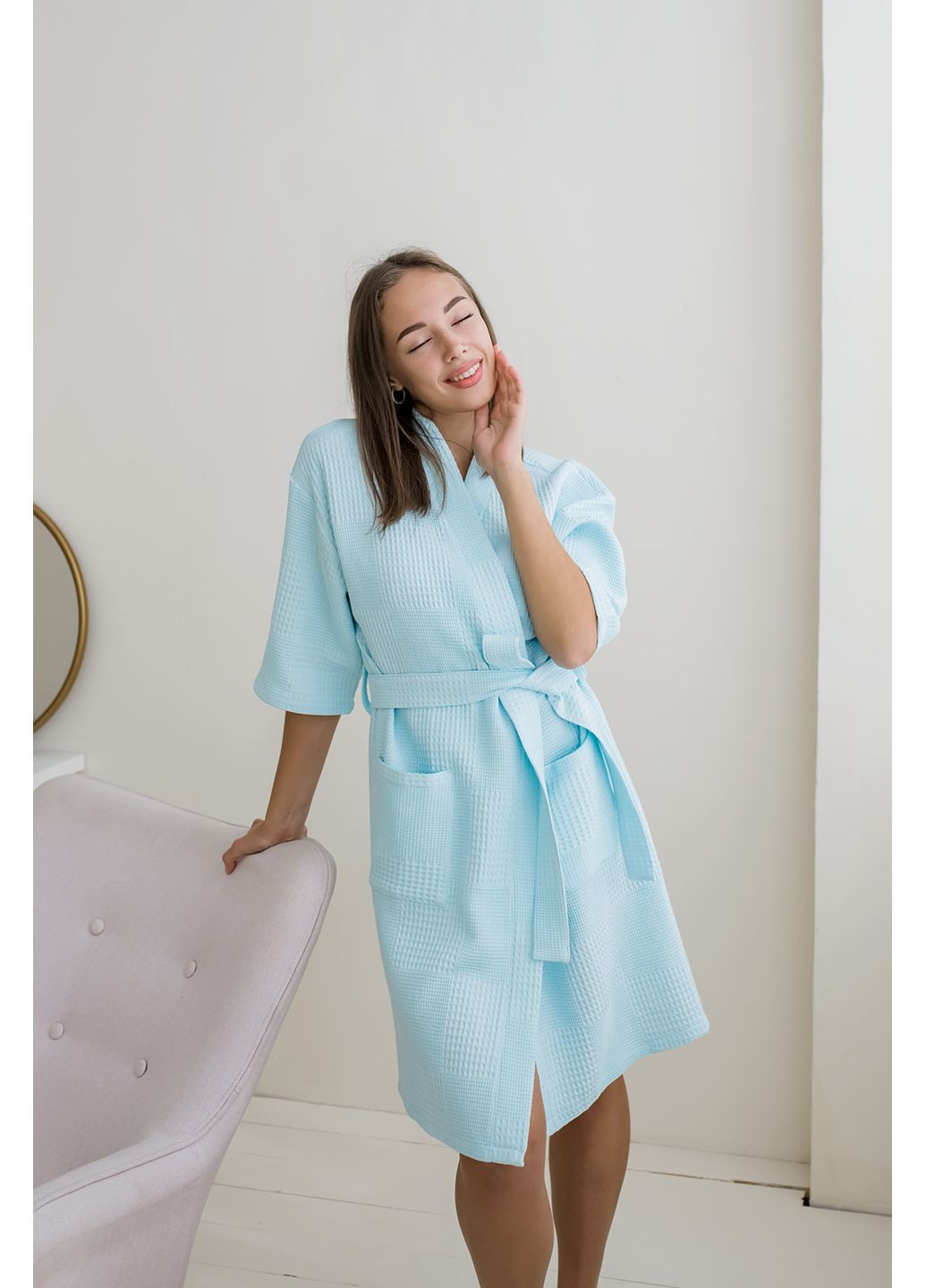 Вафельный халат, кимоно L Vishnya (360240357)