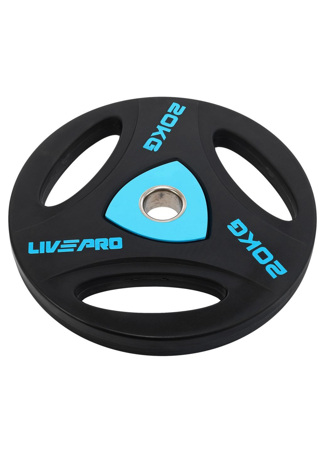 Диски LP8020-20 51 мм 20 кг Чорний LivePro (362711387)
