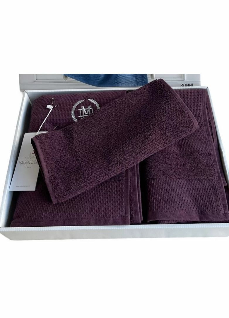 Набор полотенец Bonni Bordeaux Maison D'or сливовий