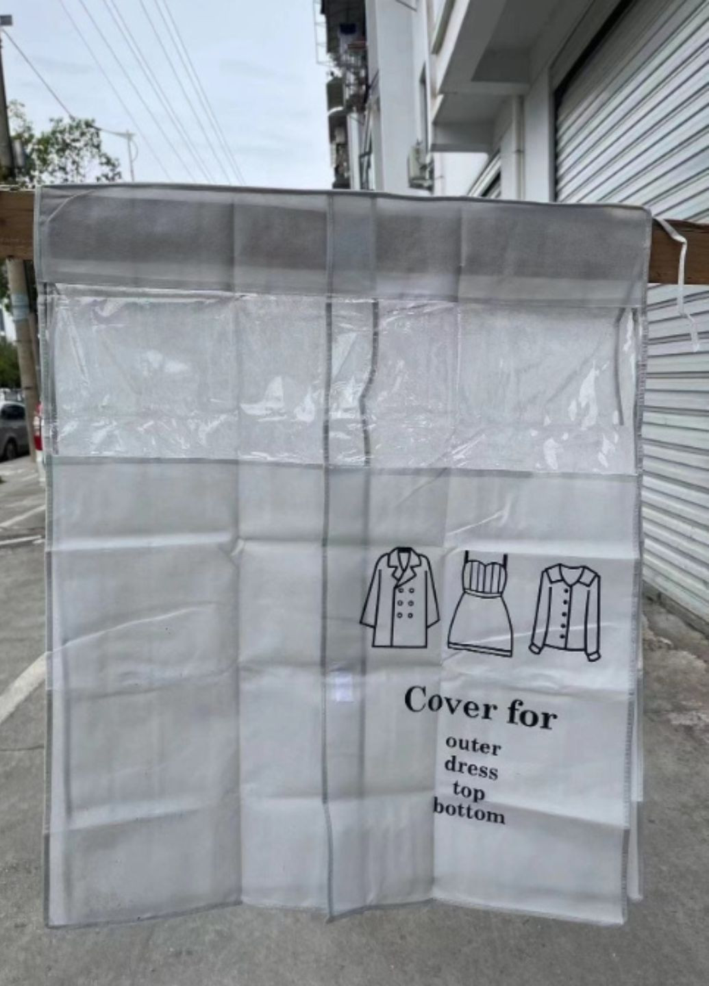 Чохол для захисту речей від пилу Сірий, 120 * 120 см (ОДв-127-12) No Brand (370866909)