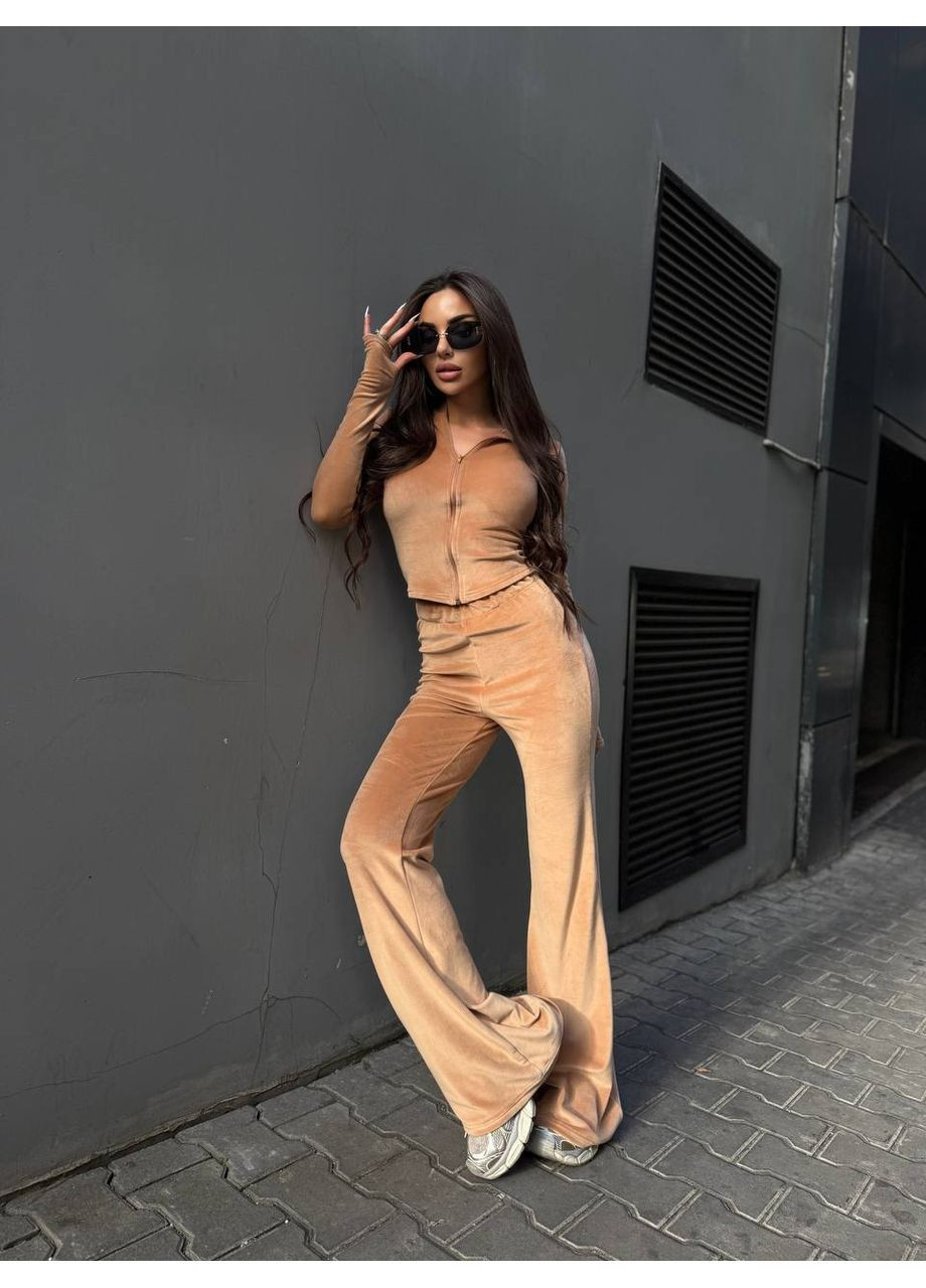 Женский велюровый костюм No Brand (362081285)