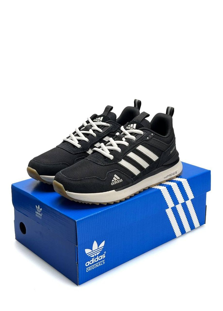 Чорні Осінні кросівки чоловічі adidas black white No Brand Equipment Street