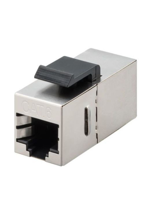 Переходник сетевой RJ45 STP6 F/F (мама/мама) Keystone Compact Metal Gold Lucom (370888250)