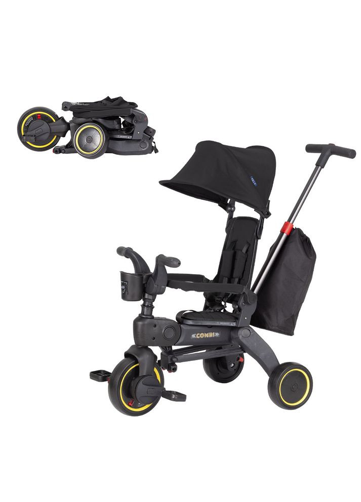 Велосипед трехколесный COMBI T-392 BLACK /1/ Tilly (362581270)