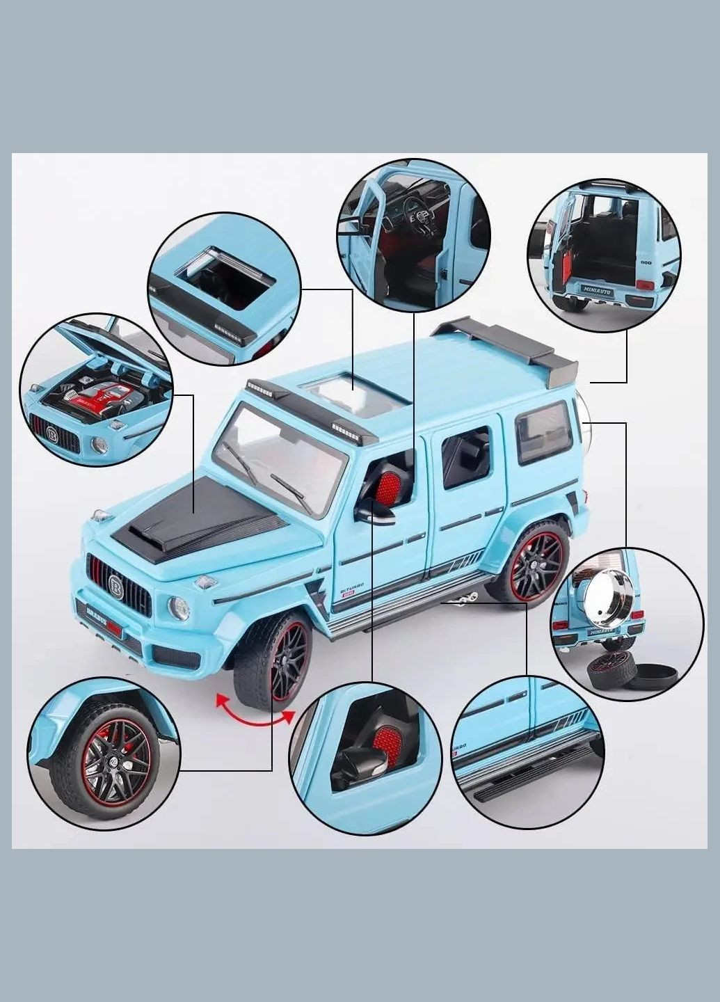 Машинка металлическая детская Гелик Mercedes Benz BRABUS Auto Expert 77070990 Mercedes-Benz (317439214)