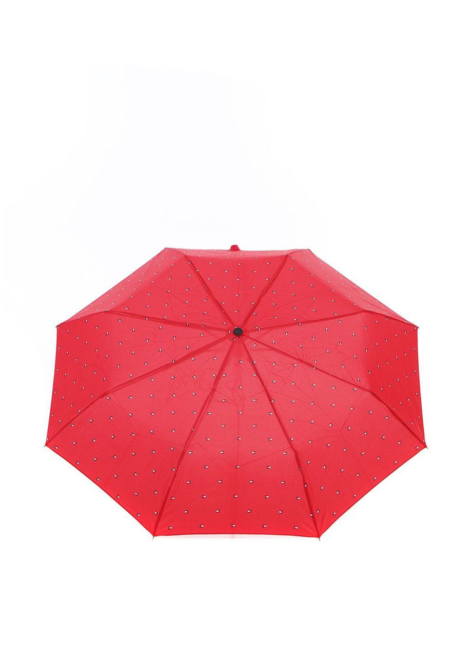 Зонт складной абстрактный абстрактный красный Tommy Hilfiger (286761212)