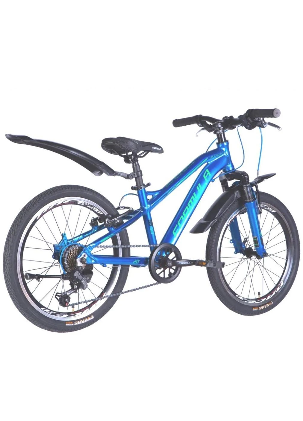 Велосипед 20" BLACKWOOD Vbr FR рама-11" AL 2026 синій з зеленим (OPS-FR-20-107) Formula (390931498)