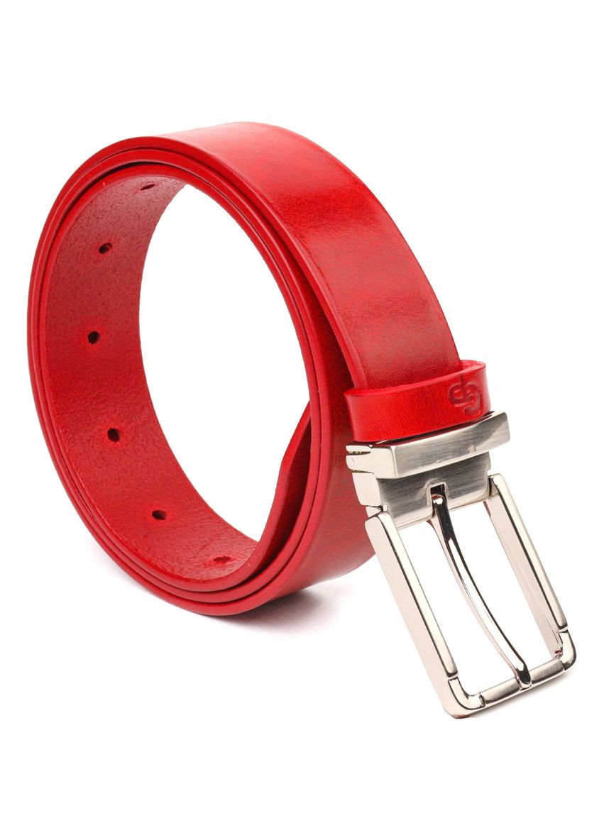 Якісний жіночий ремінь із натуральної шкіри 21456 Червоний Grande Pelle (329149549)