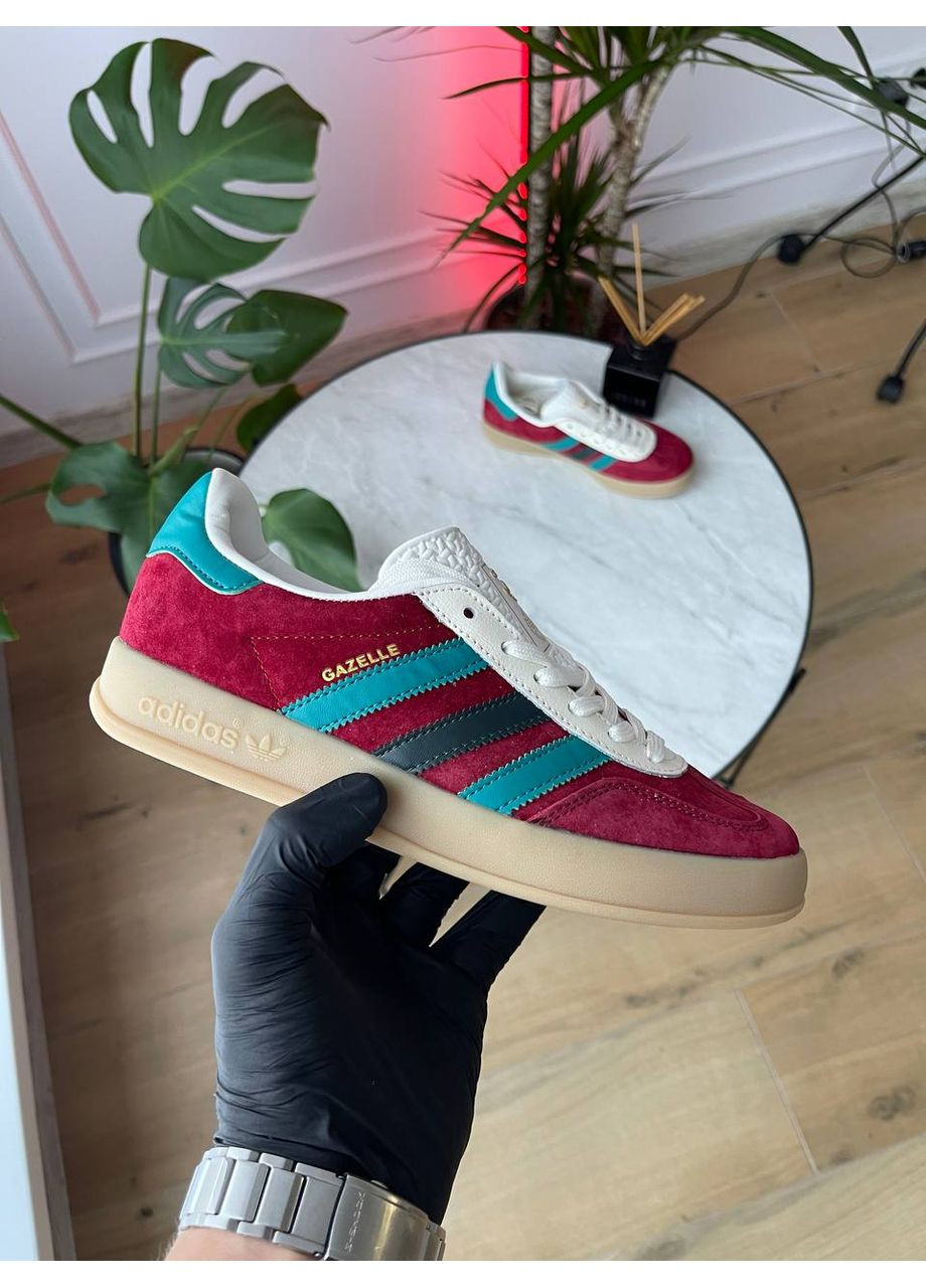 Червоні Осінні кросівки чоловічі і жіночі adidas gazelle red | адідас газель червоні No Brand
