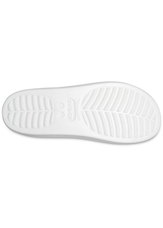 Белые шлепанцы platform slide white 208180 Crocs