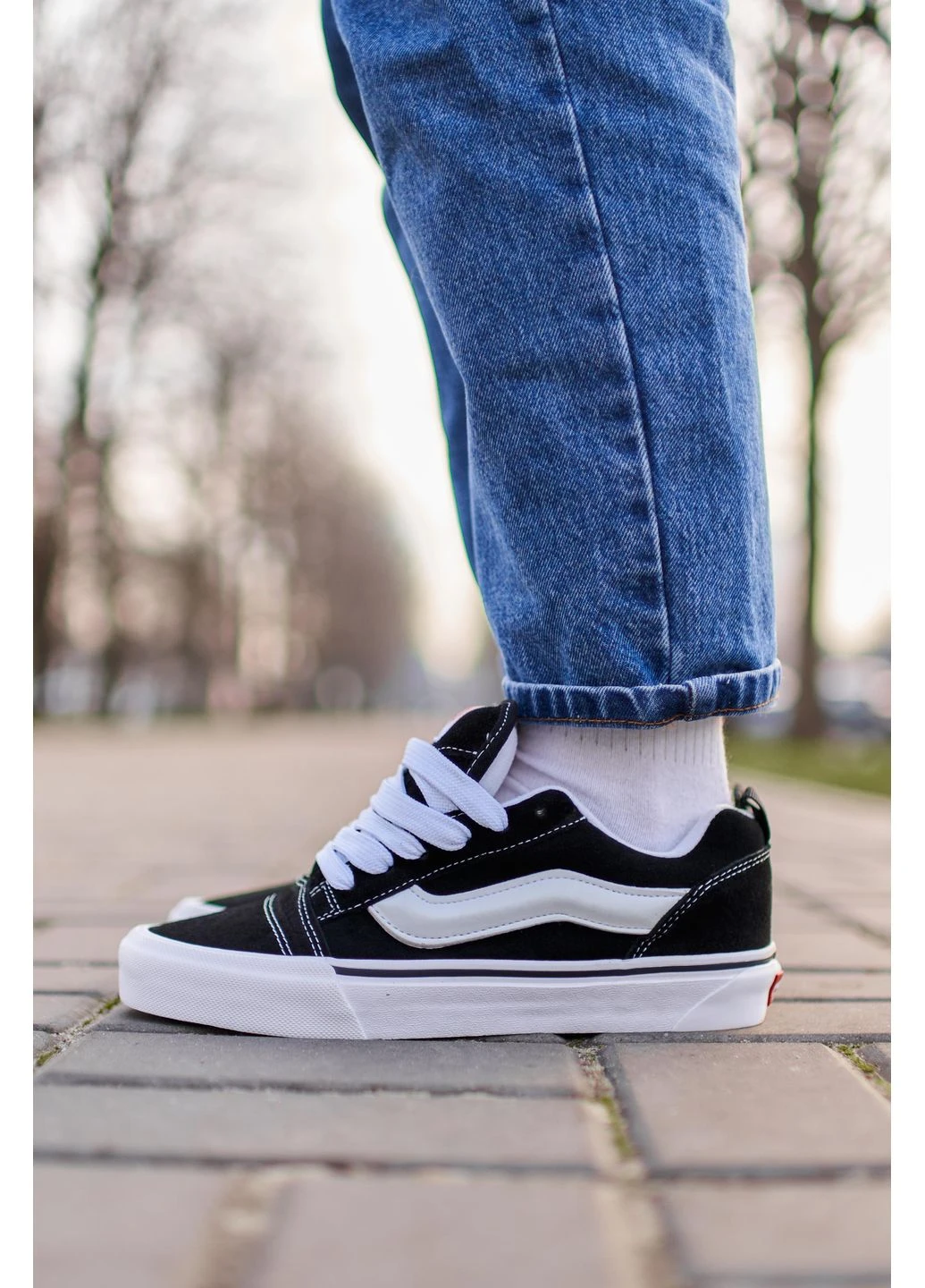 КРОСІВКИ ЖІНОЧІ VANS KNU SKOOL ВАНС КНУ СКУЛ No Brand комбіновані демісезони (392030270)