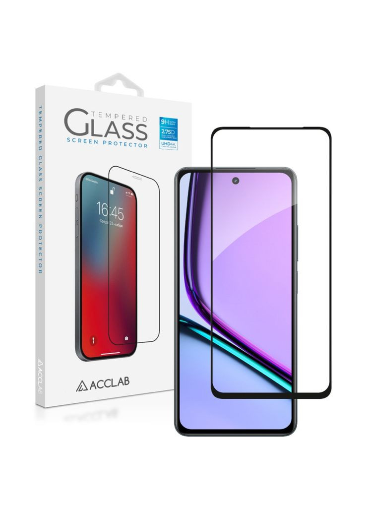 Стекло защитное (m468683) ACCLAB Full Glue Realme C67 Black (367066597)