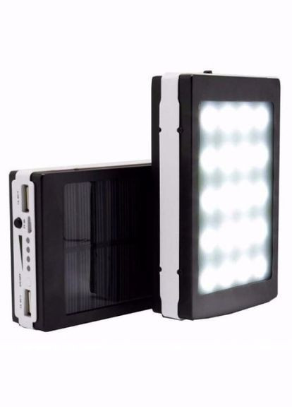 УМБ Power Bank Solar 40000 mAh мобильное зарядное с солнечной панелью и лампой China (296595196)