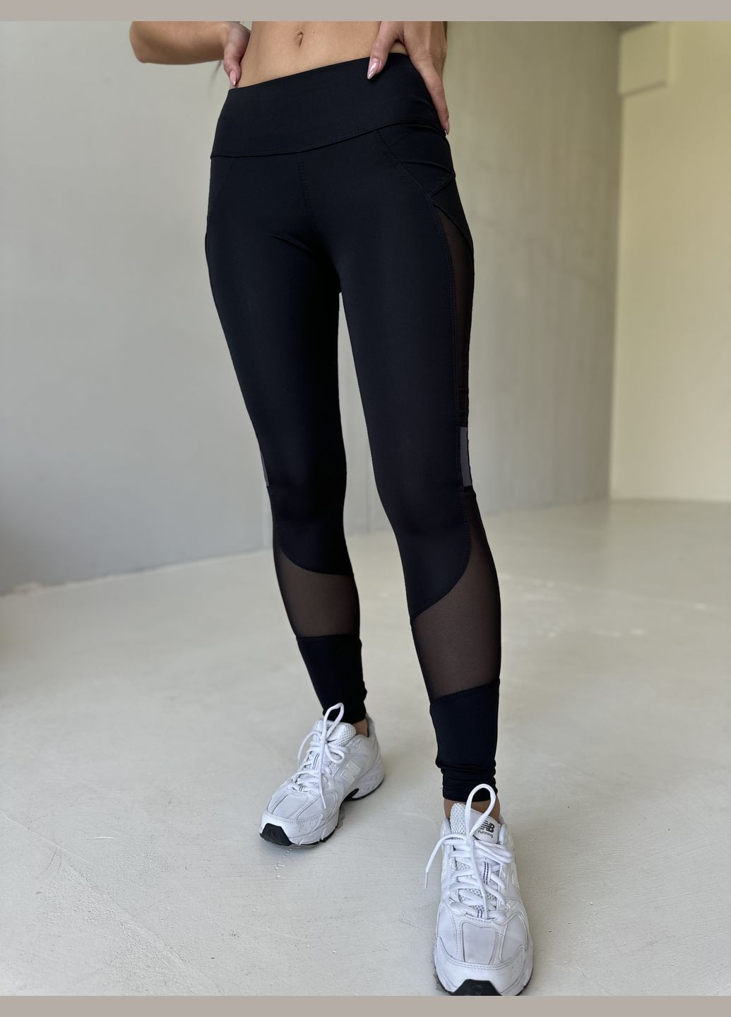 Темно-серые демисезонные лосины Soda