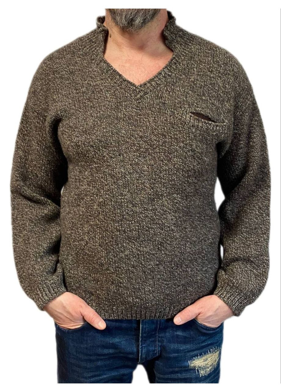 Комбінований зимовий светр Wool & Cashmere