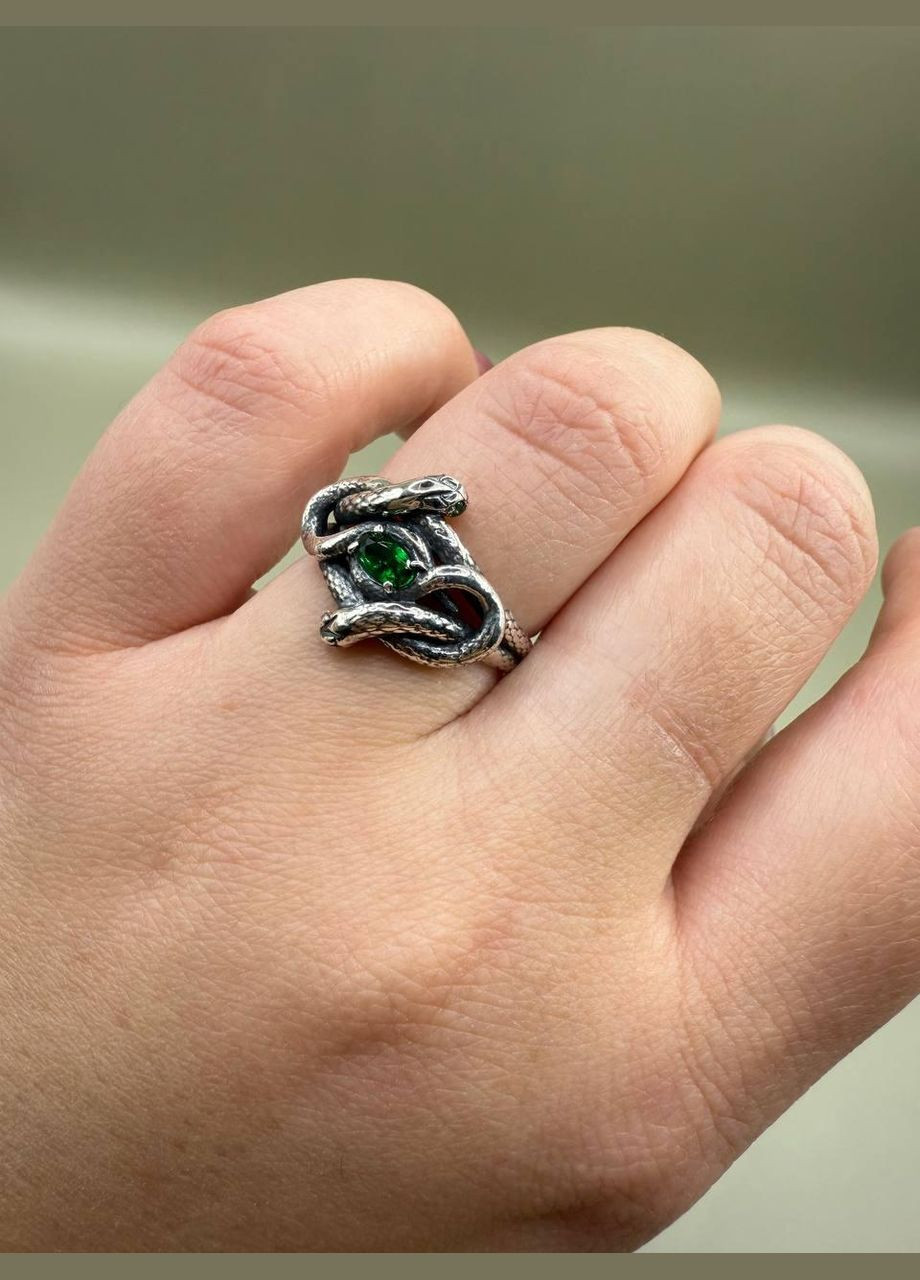 Комплект украшений серебро 925пробы Змея кольца и серьги No Brand (328264020)