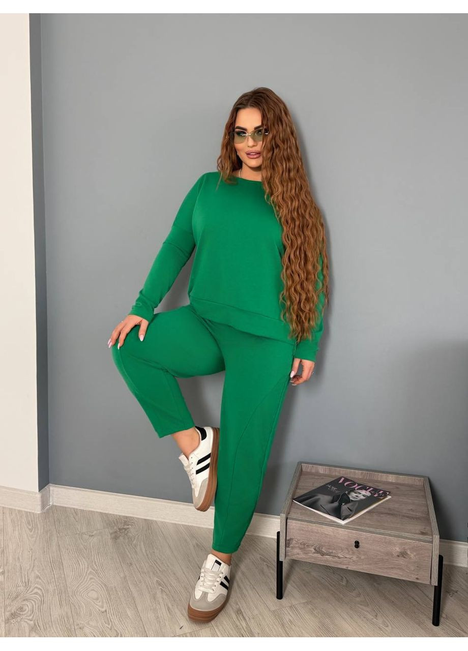 Жіночий костюм двійка вільного крою: кофта + штани MonCher (348432445)