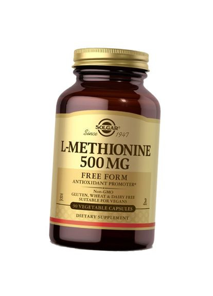 Метионин, LMethionine 500, 90вегкапс (27313018) Solgar (293254622)
