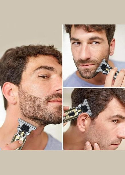 Тример Т9 зі знімним акумулятором професійна машинка для стриження волосся вусів і бороди Vintage (346048503)