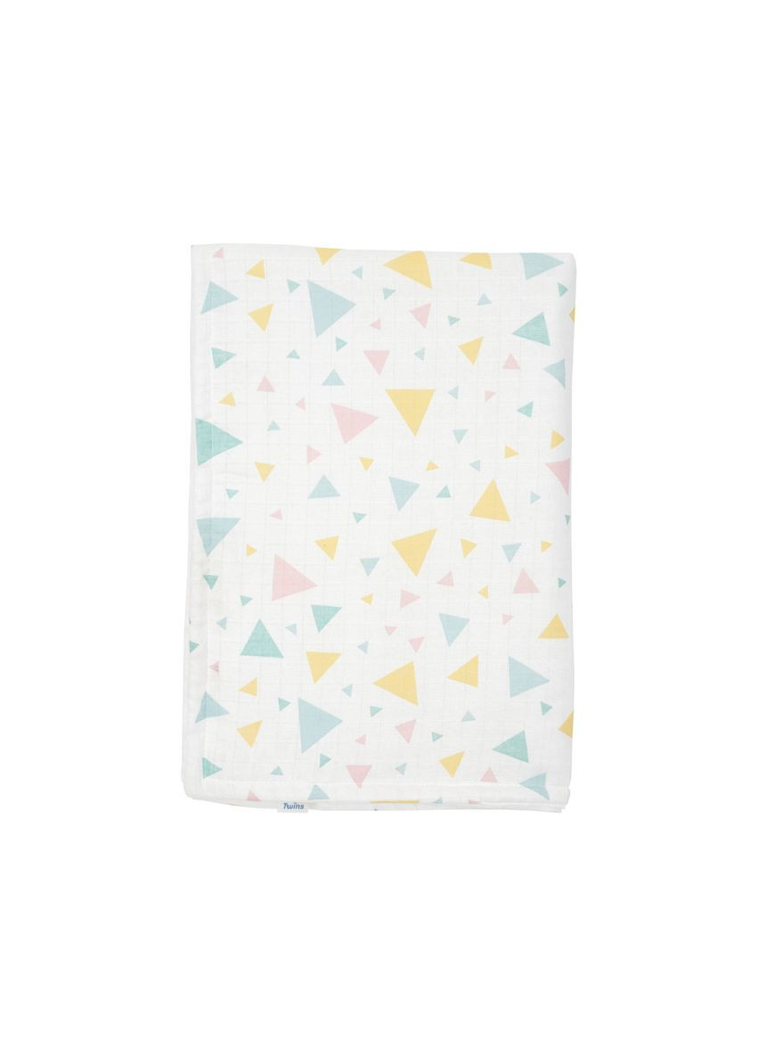 Детский плед демисезонный муслиновый 110x80 с наполнением 100 Треугольник Twins (372852043)