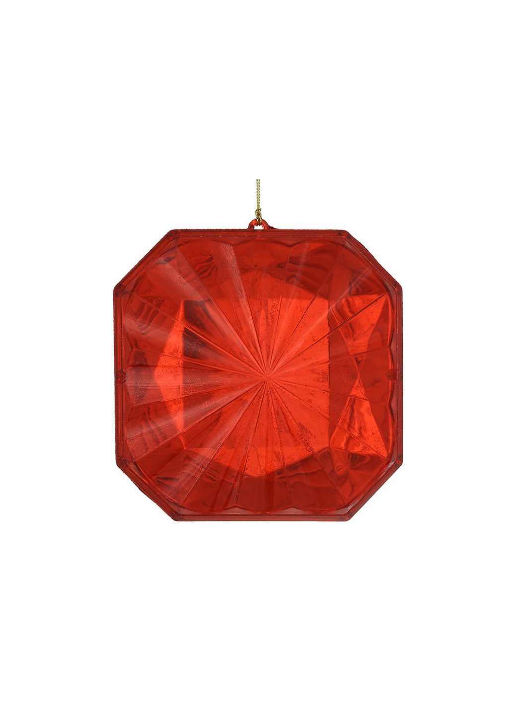 Декоративная подвеска Бриллиант 14см, цвет - красный Home Decor (361145646)