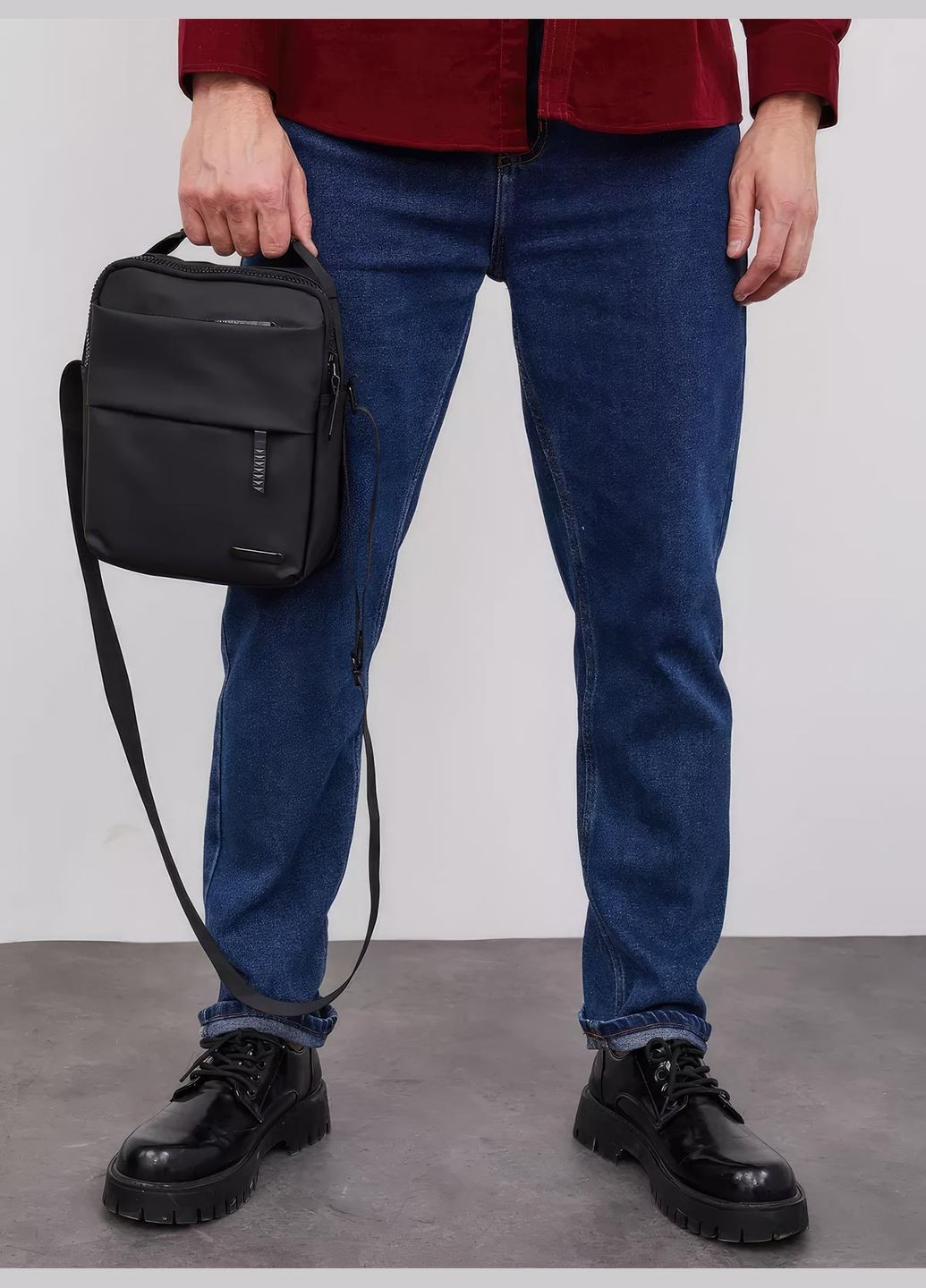 Барсетка чоловіча через плече / чоловіча сумка крос-боді / барсетка з нейлону OnePro (278811238)