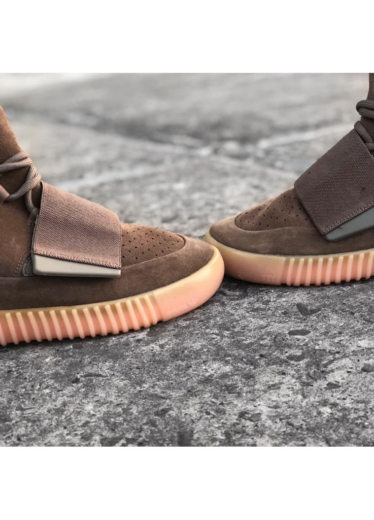 КРОССОВКИ ЖЕНСКИЕ ADIDAS YEEZY BOOST 750 BROWN GUM АДИДАС ИЗИ БУСТ No Brand коричневые демисезоны (369391962)