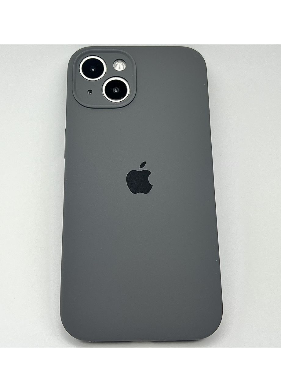 Чохол на айфон 13 Silicone case для 13 full camera cover з мікрофіброю силіконовий Grey / No Brand (369137574)