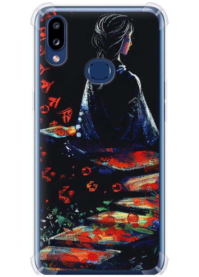 Силикон с усиленными углами чехол 'Мечтательная девушка' для Endorphone Samsung Galaxy A10s A107F (285108671)