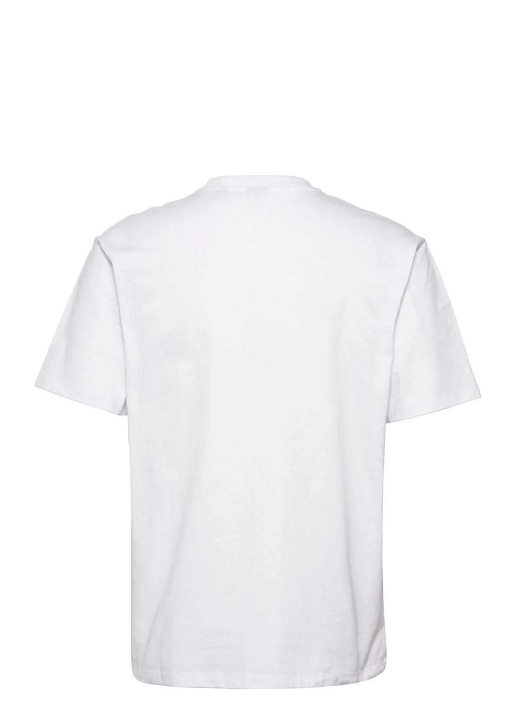 Біла футболка вільного крою Only & Sons