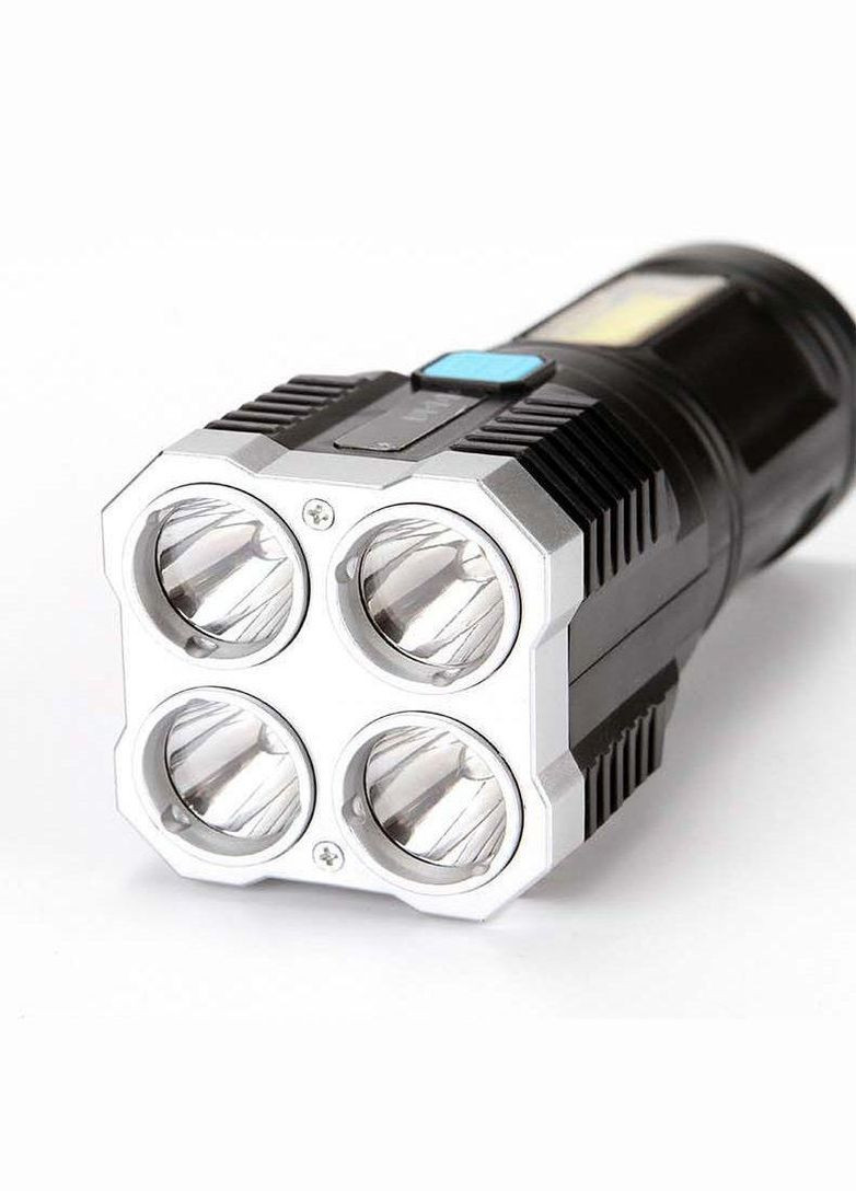 Ліхтар ручний X509/L-S03-4LED 3030+COB з/в USB-micro,, ABS пластик (код: X509) Police (365865083)