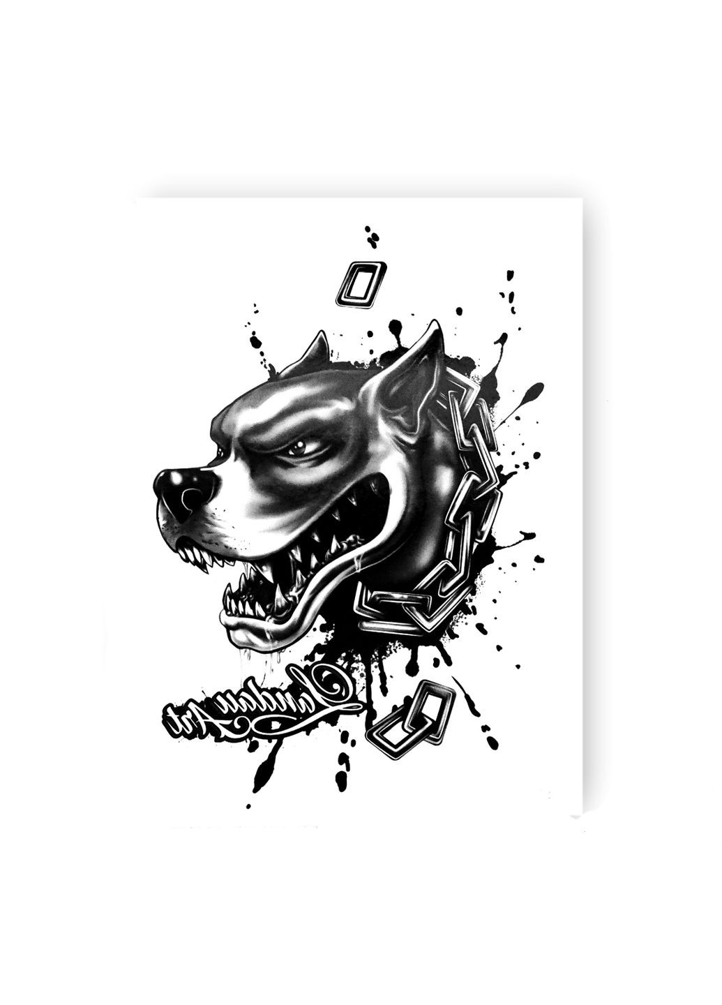 Тимчасове водостійке тату "Дог" Tattooshka (315050056)