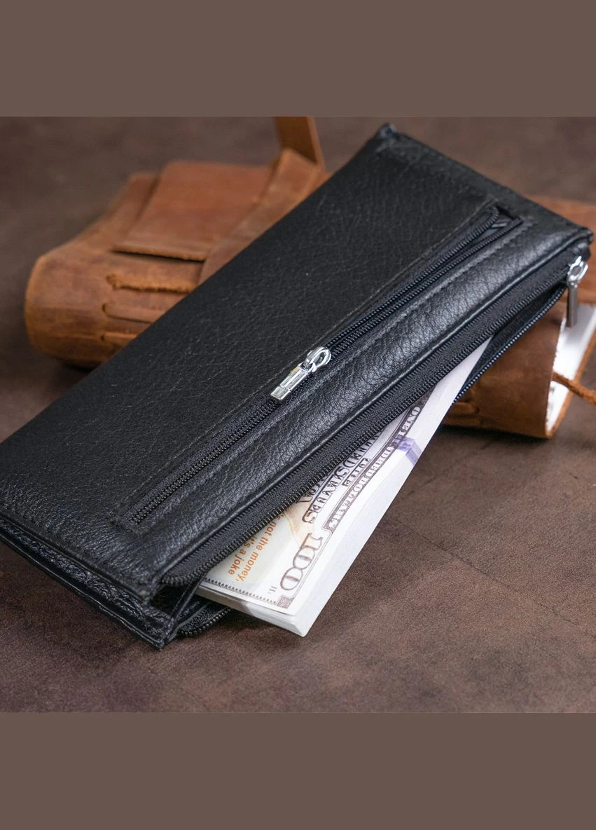 Горизонтальний тонкий гаманець зі шкіри унісекс 19324 st leather (331912815)