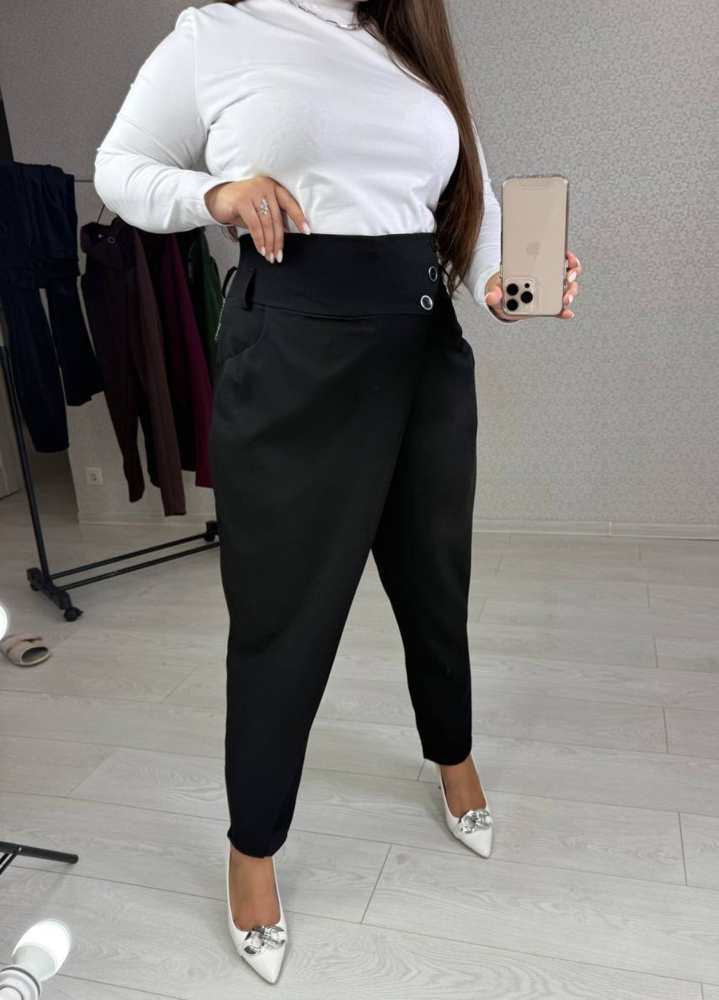 Брюки с одной стороны имитация юбки Tik-Tak (340956797)