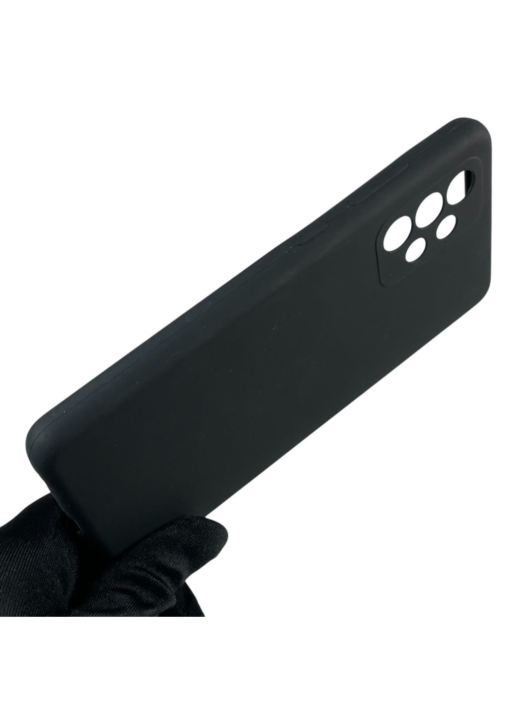 Чехол для Galaxy A52s (SM-A528F) силиконовый с микрофиброй нескользящий на самсунг а52с черный Samsung (366388335)