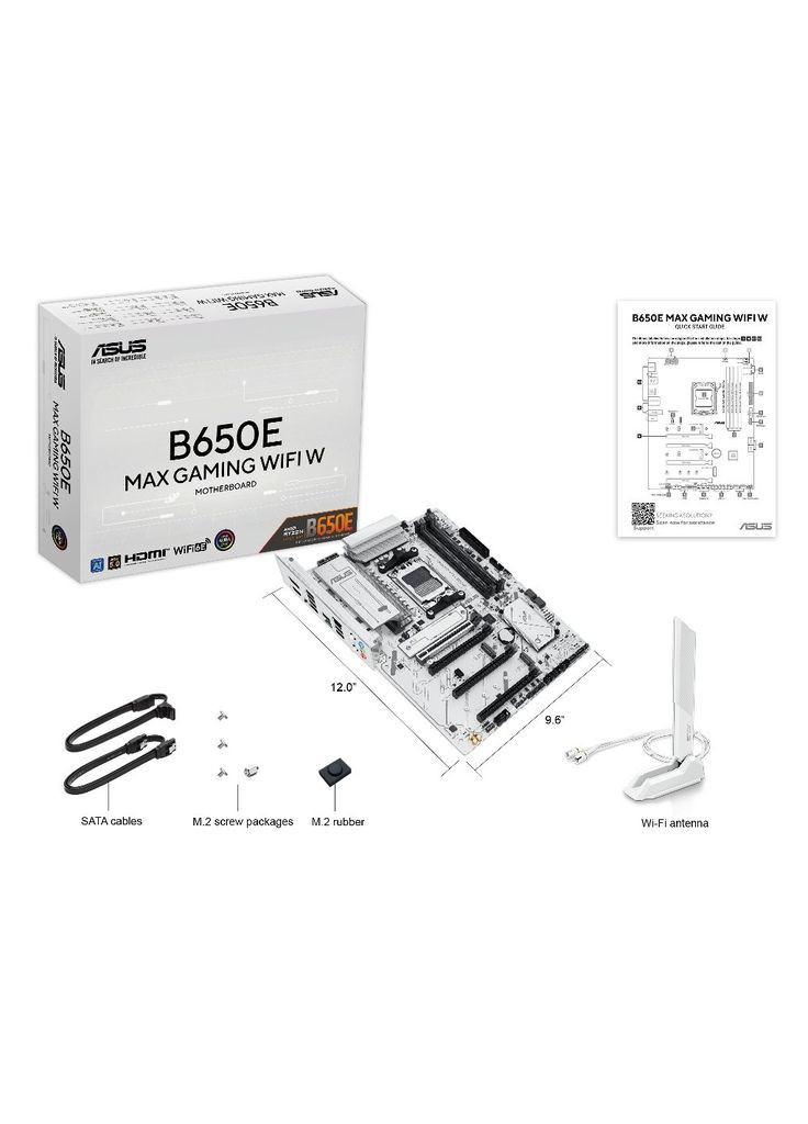 Материнська плата B650E MAX GAMING WIFI W Asus (372625051)