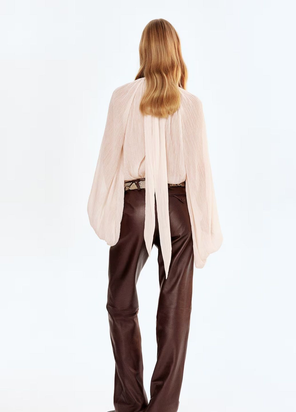 Пудрова блузка H&M