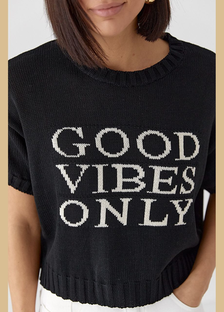 Жіноча трикотажна футболка з написом Lurex - (330988794)