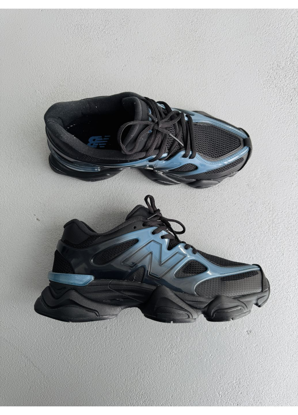 КРОССОВКИ ЖЕНСКИЕ NEW BALANCE 9060 GRADIENT BLUE / BLACK НЬЮ БЕЛАНС 9060 No Brand чёрные демисезоны (367176615)