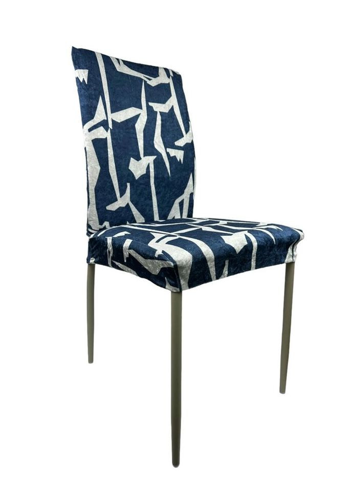 Чехол на стул универсальный Evibu Турция Абстракция 50692 синий No Brand (302506840)