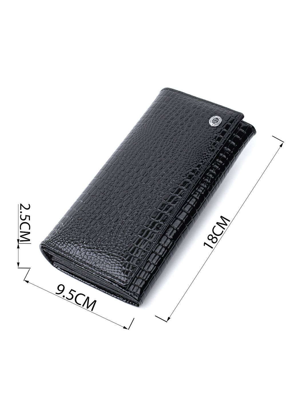 Жіночий шкіряний гаманець 18х9,5х2,5 см st leather (315872168)