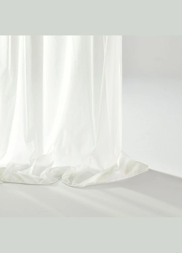 Ткань однотонная тюль Silk Миранда V-2 молоко No Brand (321990541)
