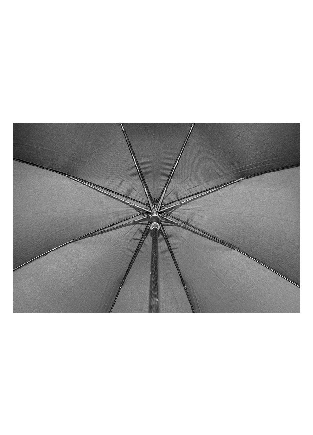 Чёрный зонт-трость 1126-01 полуавтомат черный MAYDU большой система антиветер (366560094)